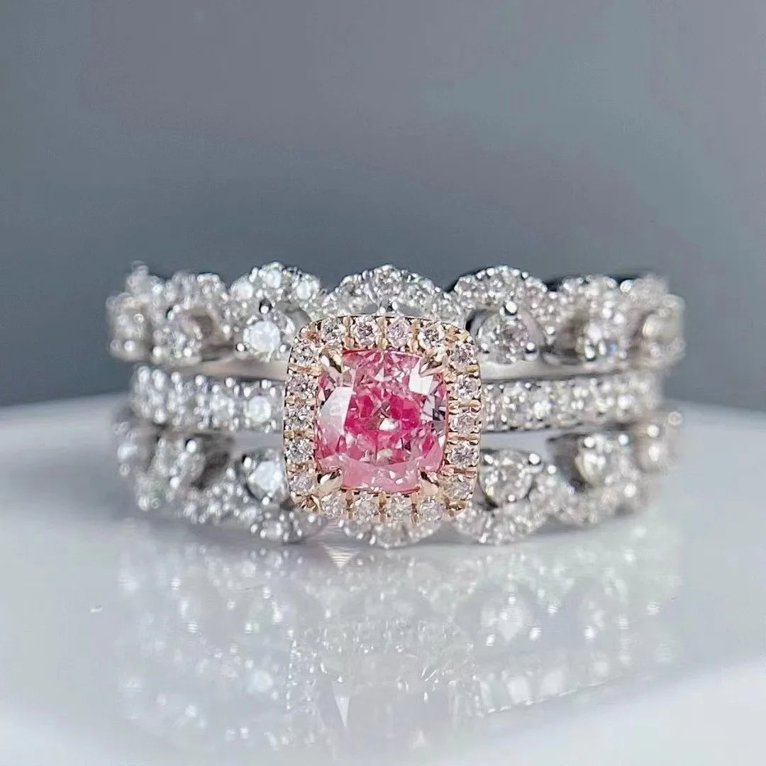 Pinkish Brown Diamond Ring (GIA)