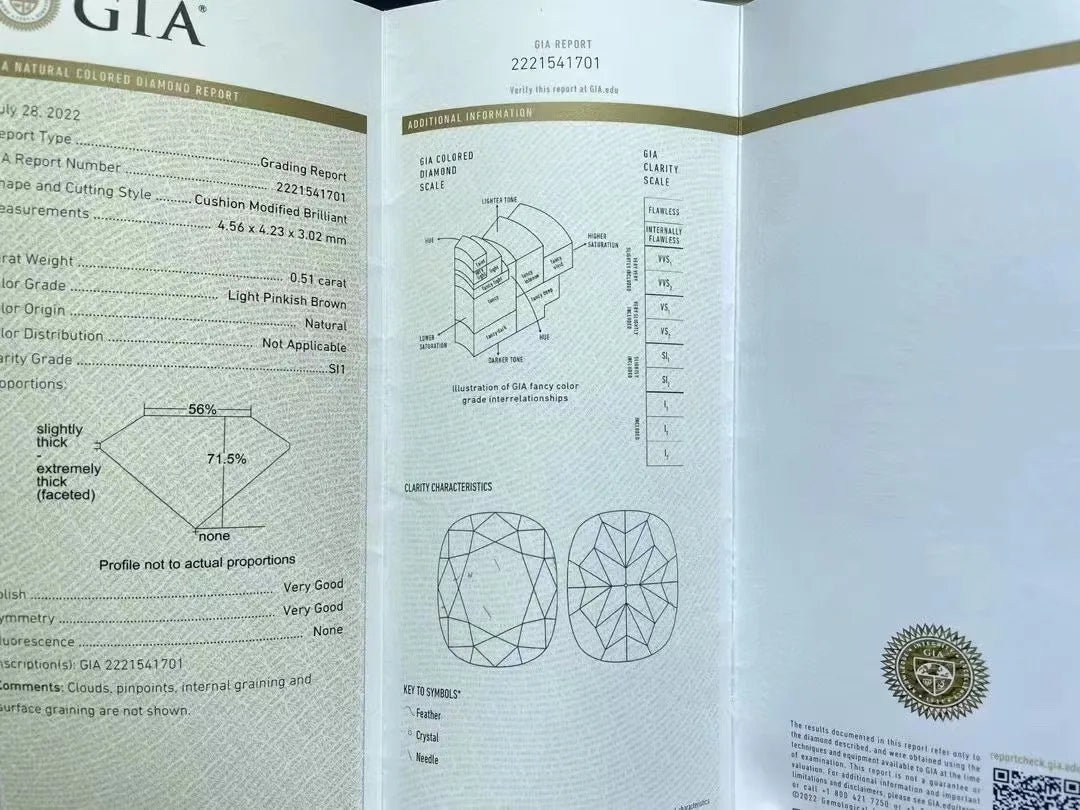 Pinkish Brown Diamond Ring (GIA)